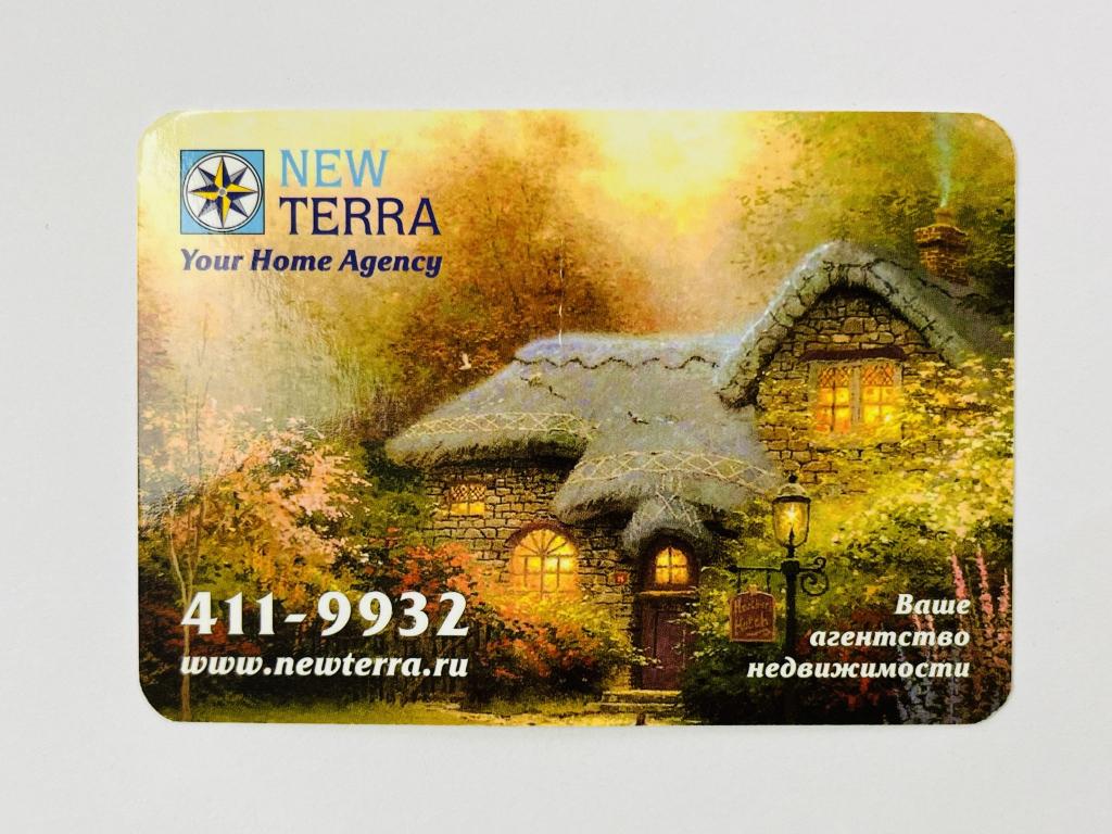 New Terra. Ваше агенство недвижимости. 2009. Карманный календарик