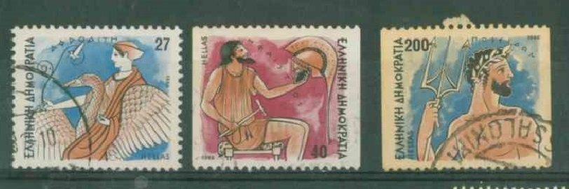 Греция 1986  Mi# 1610 1613 1617  Басни Эзопа   гаш h