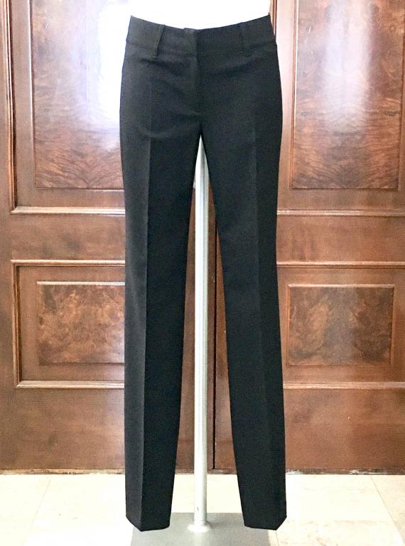 Брюки выходные чёрного цвета известного итальянского бренда Clips, шерсть/лайкра, размер 40-42