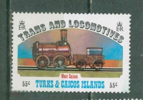 Теркс энд Кайкос 1983 621  Паровоз MNH