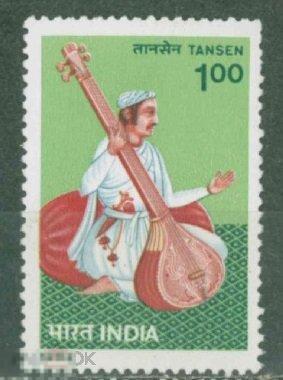Индия  1986  Mi# 1072  Музыкант MNH