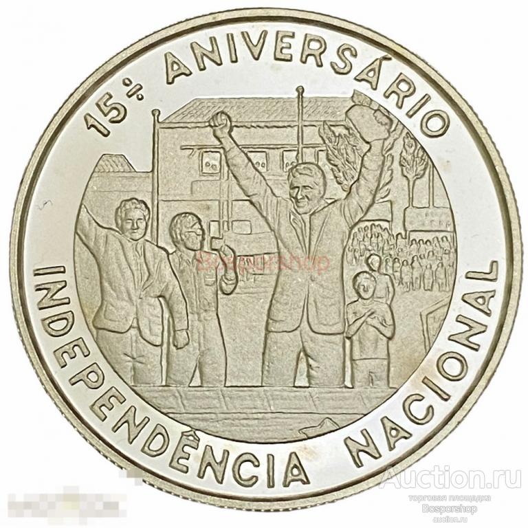 Сан-Томе и Принсипи 1000 добр 1990 г. (15 лет Независимости) (Proof)