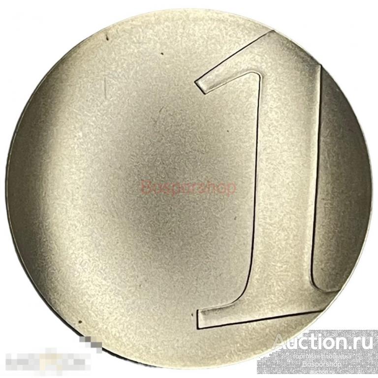 Франция 1 франк 2001 г. (Последний Франк) (Ag)
