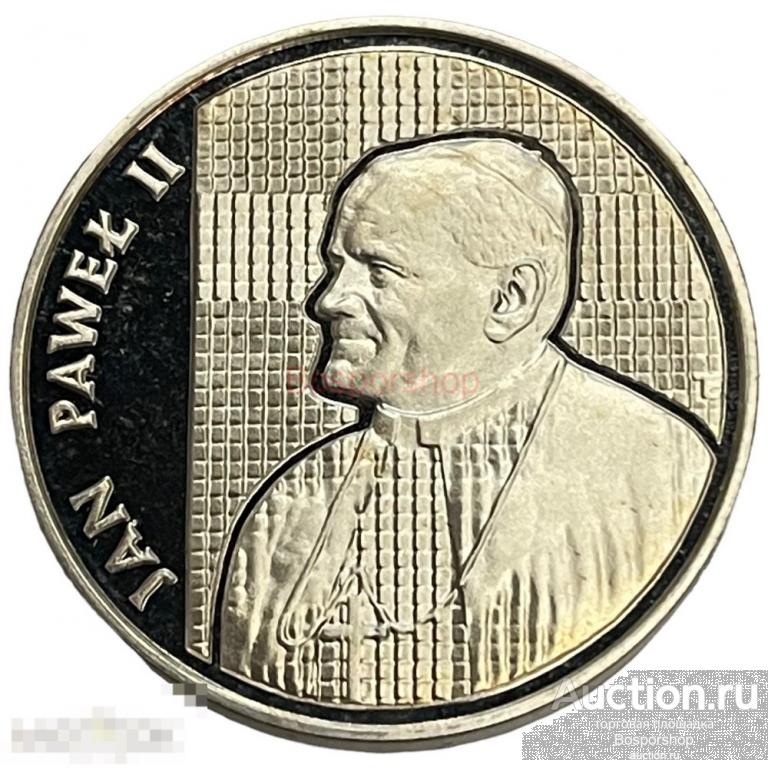 Польша 10000 злотых 1989 г. (Папа Иоанн Павел II) (Proof)
