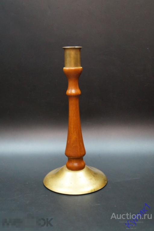 ▲▼▲Подсвечник СССР * Дерево. Латунь (294)▲▼▲