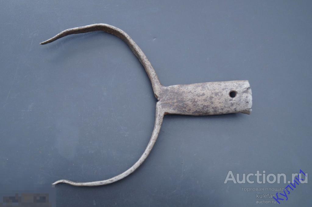 ▲▼▲Инструмент старинный, кованый * Ухват маленький  (66)▲▼▲