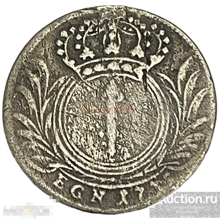 Германия, Пруссия 1/12 талера 1735 г.