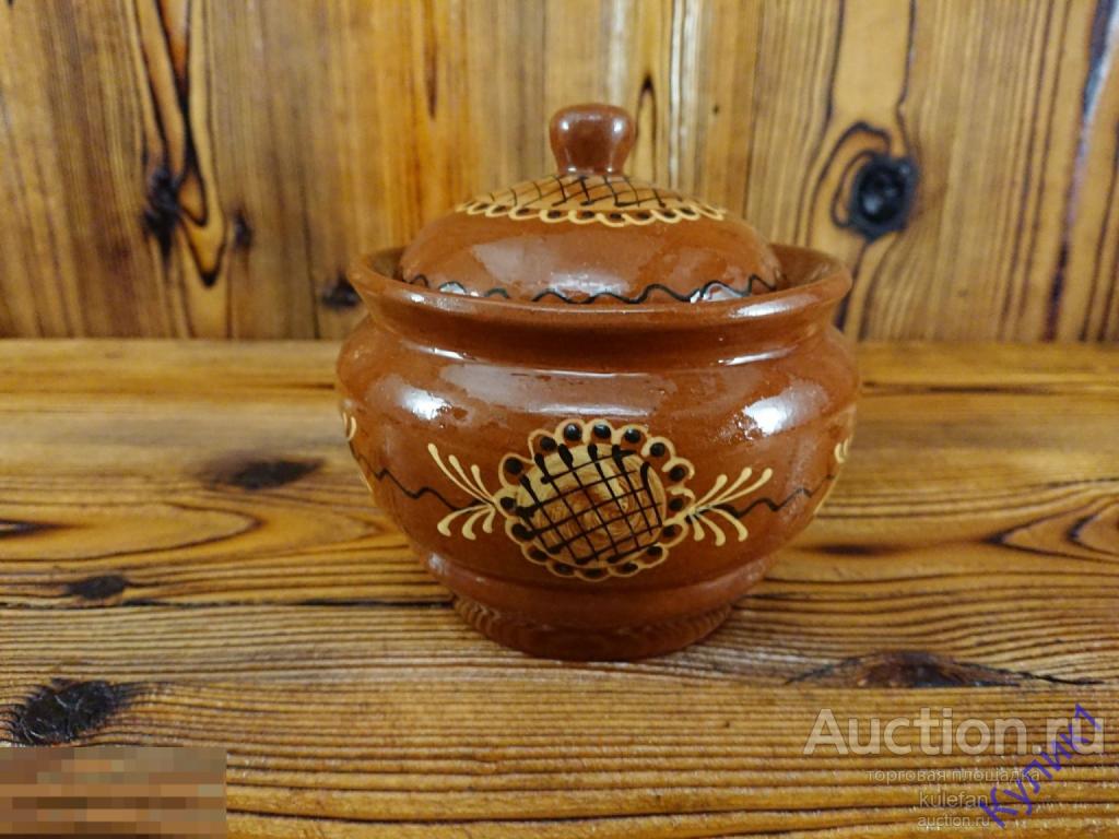 ГОРШОК. МАСЛЕНКА СССР * ПЕРЕСЛАВСКИЙ ЗАВОД ХУДОЖЕСТВЕННОЙ КЕРАМИКИ    (150)