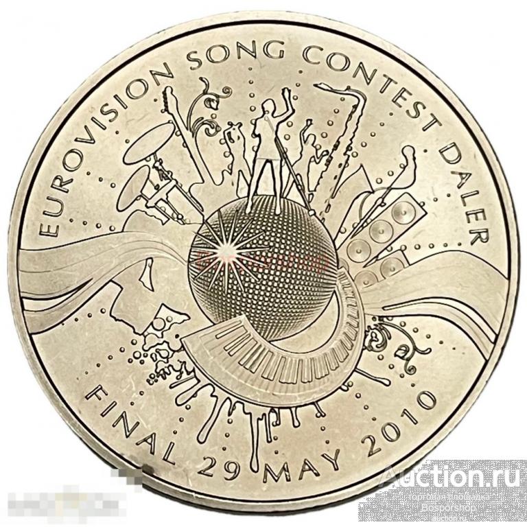 Норвегия, жетон "Евровидение в Осло" 2010 г.