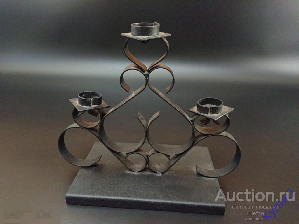 ПОДСВЕЧНИК СССР * Металл. Высота 17 см.     (178)