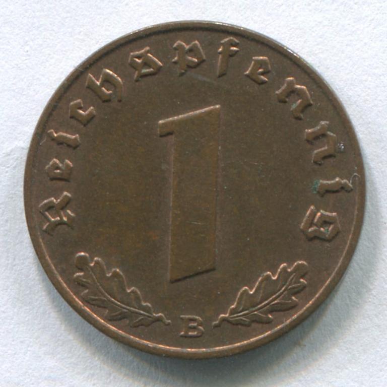 ГЕРМАНИЯ/РЕЙХ 1 РЕЙХСПФЕННИГ 1939B UNC