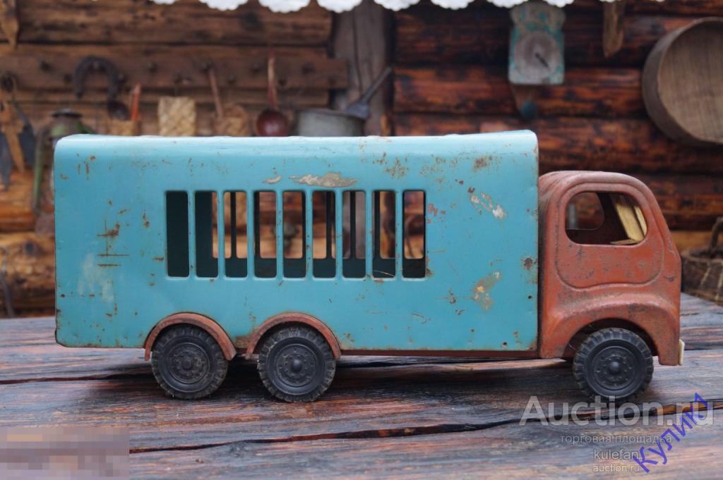 ▲▼▲Игрушки СССР * ЛТЗ Фургон Цирк машина авто Железный Грузовик СССР USSR Автомобиль▲▼▲