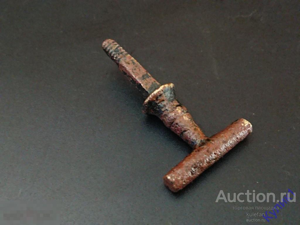 ▲▼▲Фурнитура мебельная, оконная, старинная * Ручка. Латунь (26-к7)▲▼▲