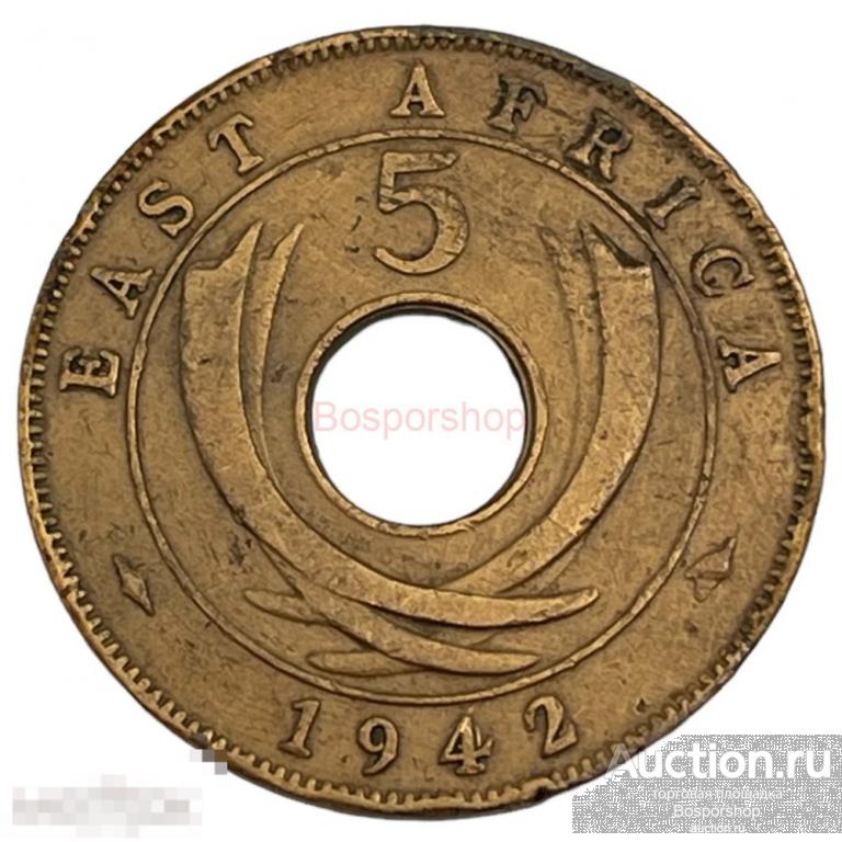 Восточная Африка 5 центов 1942 г.