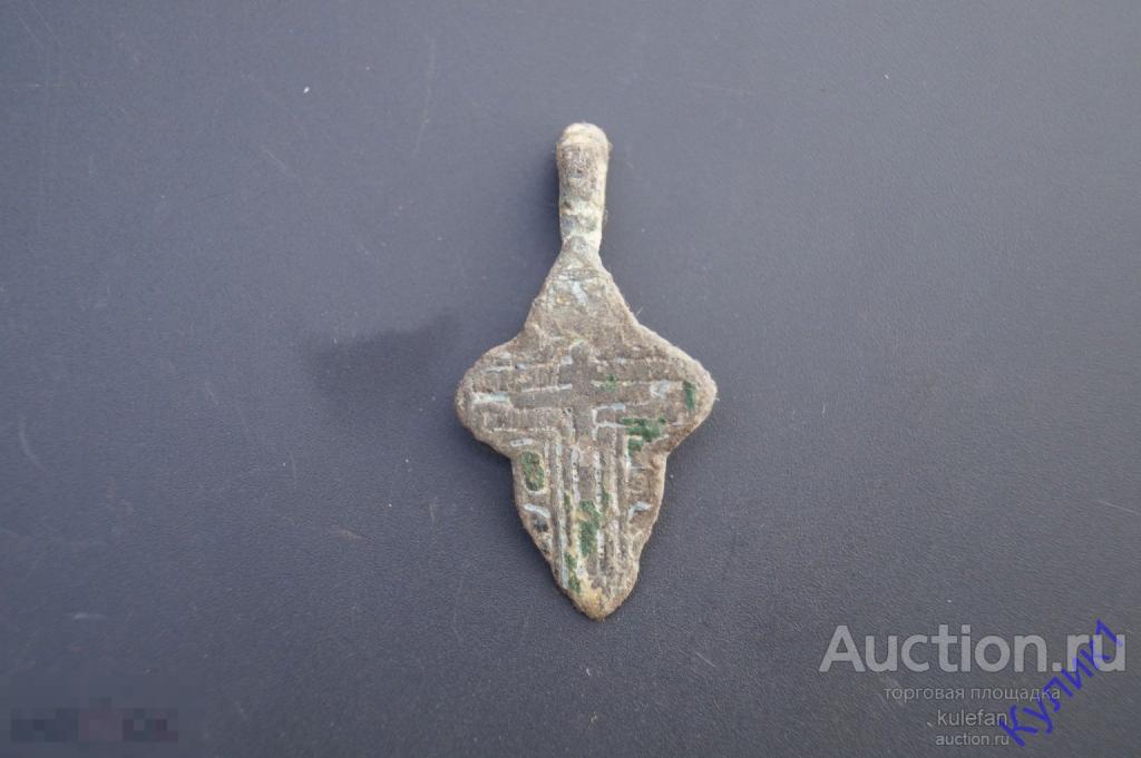 ▲▼▲Крест. Крестик нательный, старинный. Не чищен. (275-к2-15)▲▼▲