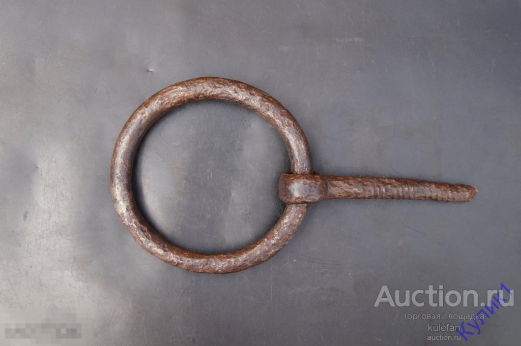 ▲▼▲Старинный, амбарный, дверной, кованый крепеж. Кольцо. (247)▲▼▲