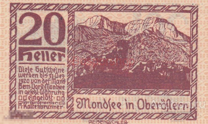 Австрия, Мондзее 20 геллеров 1914-1920 гг. (№3.3)