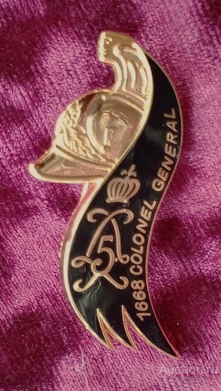 525-203  Полковой знак: 5й драгунский полк.Франция