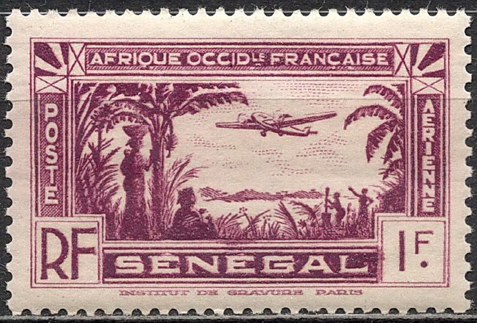 ❤1935 Сенегал Французский Yvert 3 MNH OG