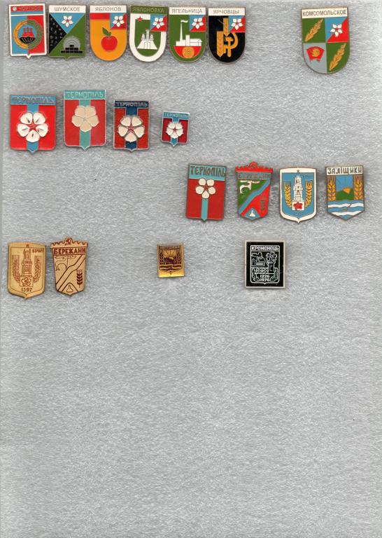 Значки. Украина. Тернопольская область, коллекция, 157 шт