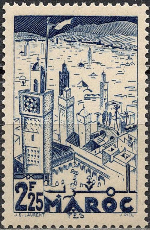 ❤1939-1942 Марокко Mi 165 ЛЮКС MNH OG