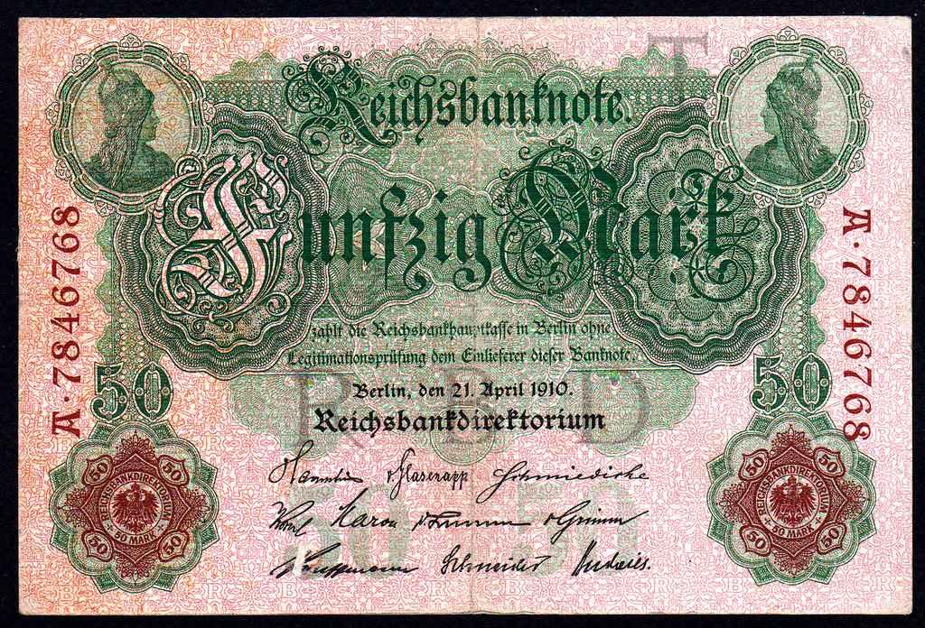 Германия 50 марок 1910 год..Берлин...VF