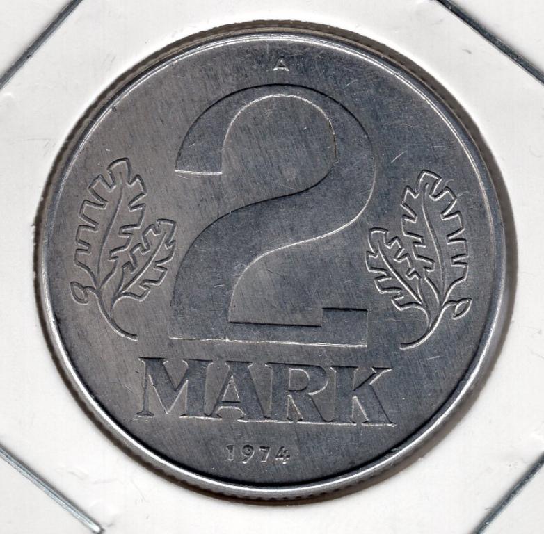 2 марки - ГДР - 1974 А - KM#48