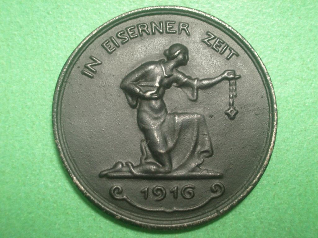 Германия. Памятная медаль "В железное время" 1916 года. Оригинал. Отличное состояние!
