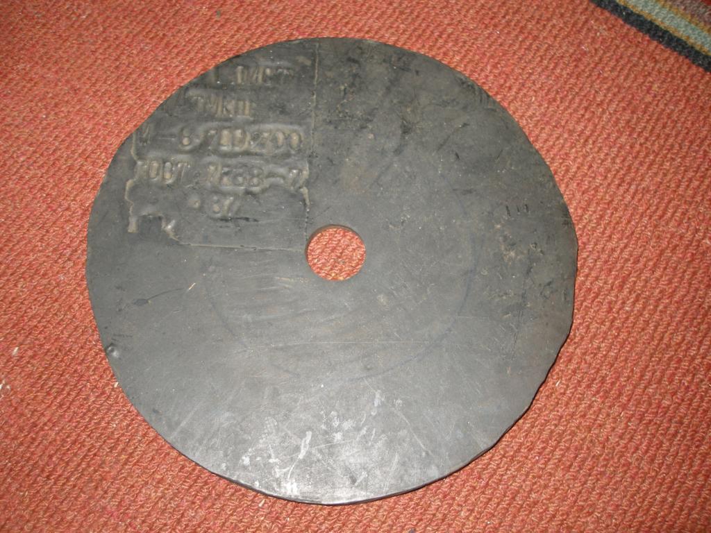 Диск техпластины ТМЛЩ. 1987 г.