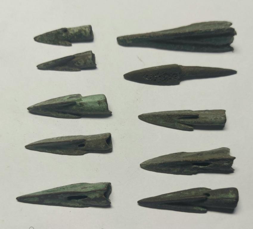 Наконечники стрел,медный сплав,,бронза,скифы