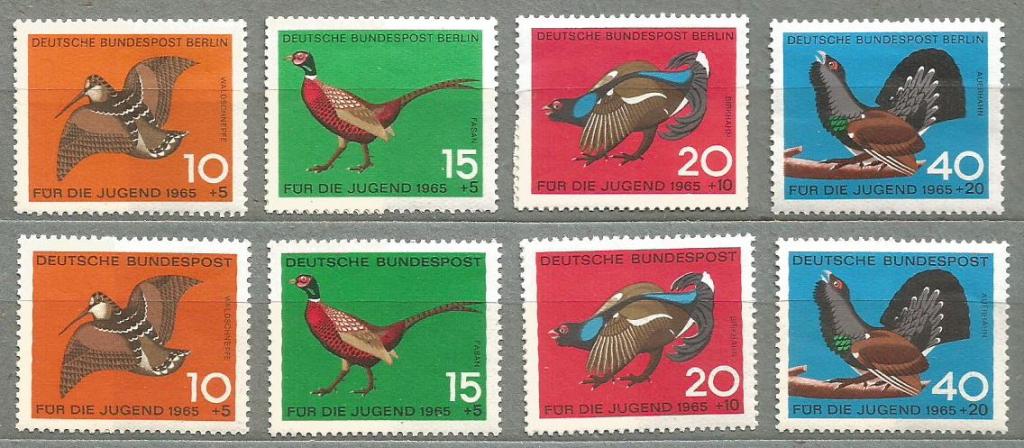 Западная Германия и Западный Берлин. 1965 г. Фауна. Птицы. MNH