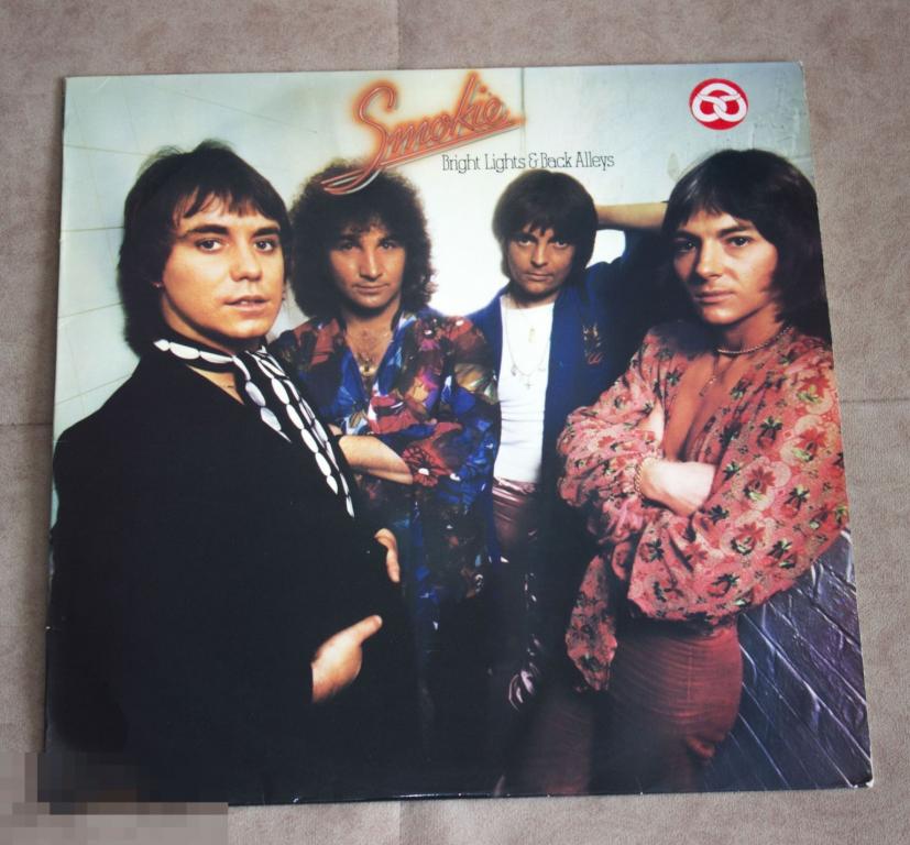 Smokie - Bright Lights & Back Alleys 1977 Sweden / insert LP​ EX+ / EX+