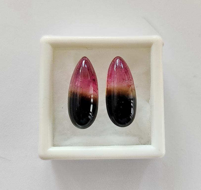 ❤Турмалин Полихромный Натуральный Пара 8,80ct
