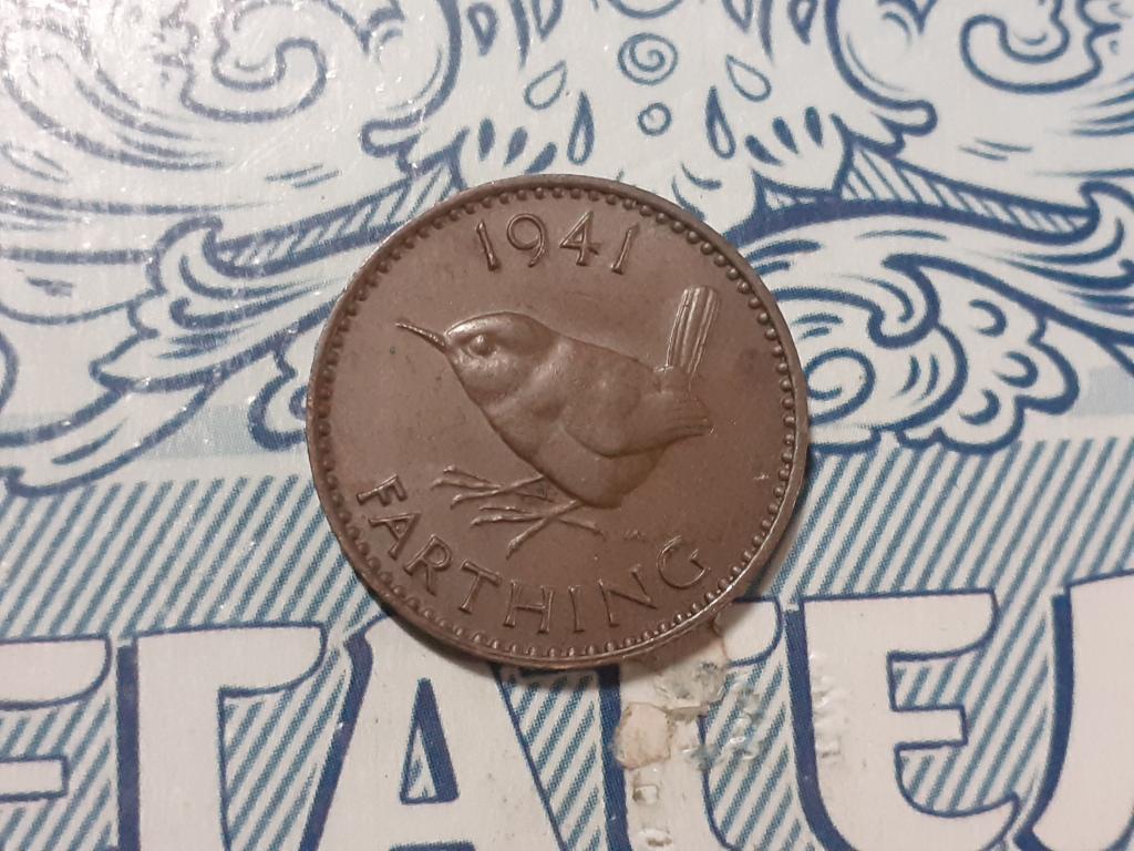Англия. Великобритания - 1 фартинг 1941г