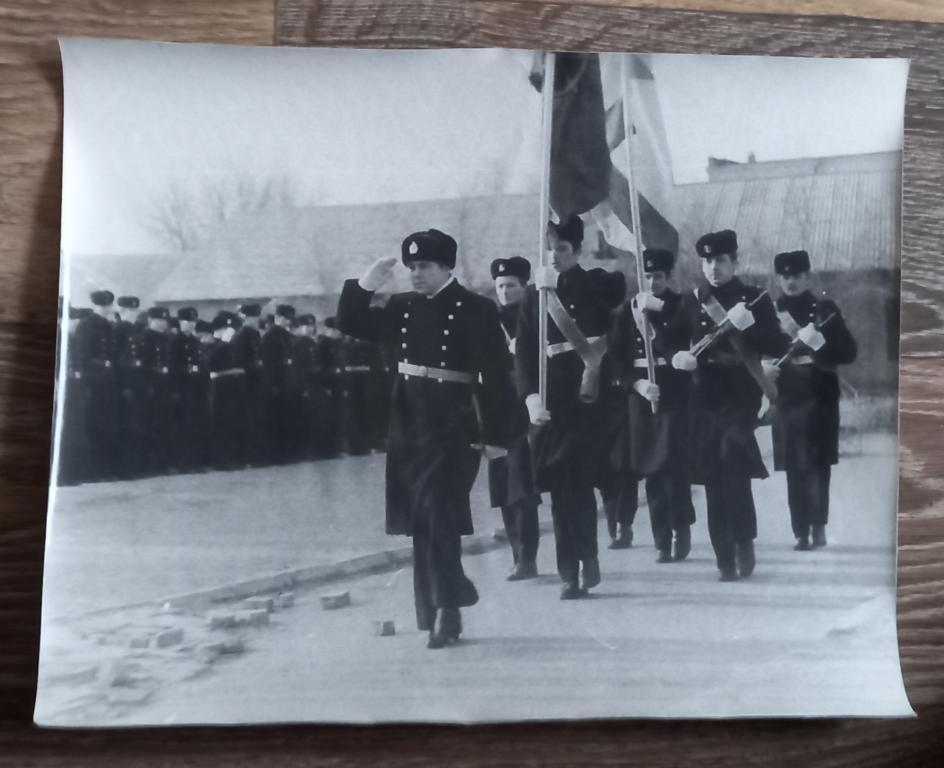 Почетный караул Астраханское Мореходное Училище 1978 год Большой фомат 2