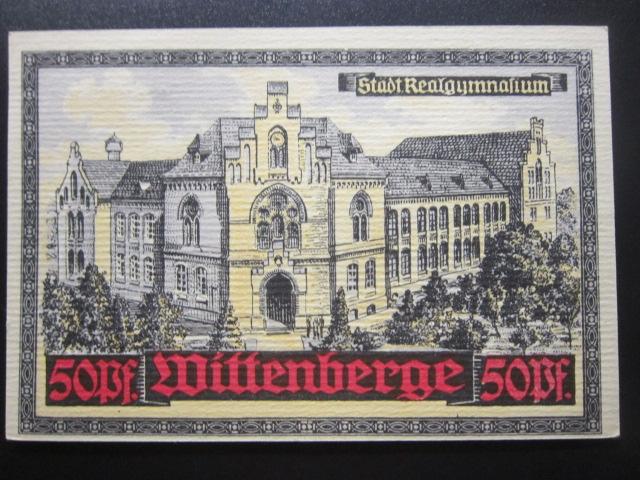 ГЕРМАНИЯ НОТГЕЛЬД    50  ПФЕННИГОВ   WITTENBERGE