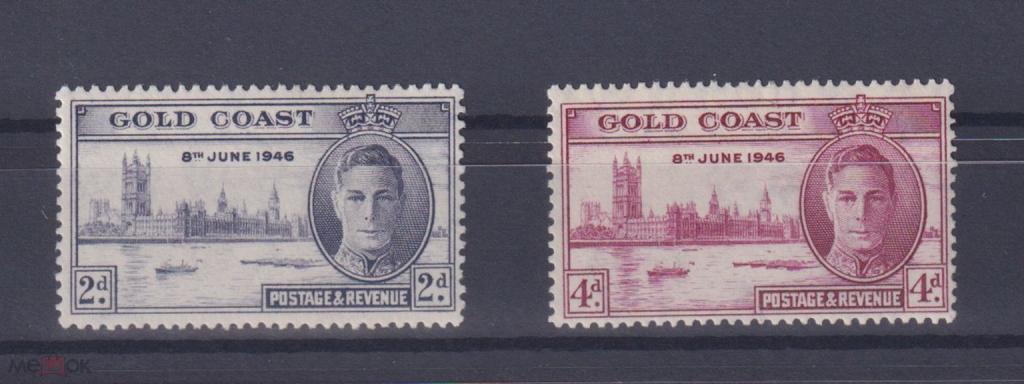 ГОЛД КОСТ 1946. Король Георг VI. Архитектура. **