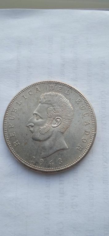 Эквадор 5 сукре 1943.