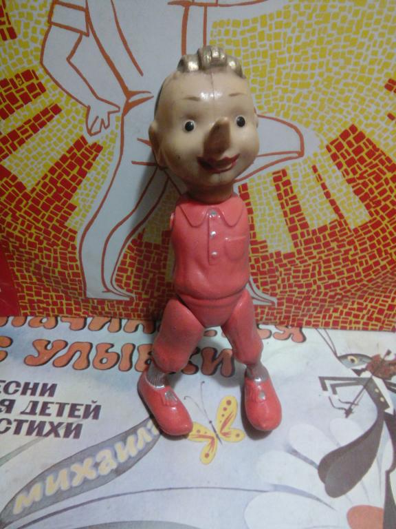 Игрушка Буратино.Целлулоид..ОХК СССР