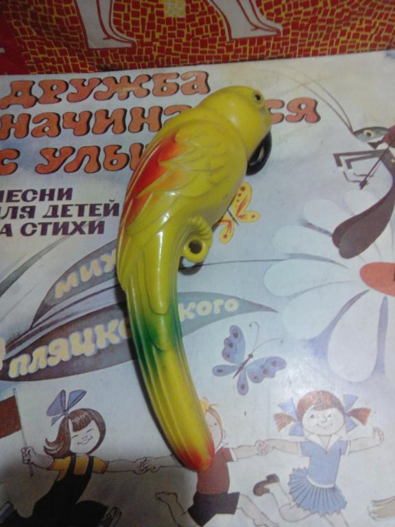 Игрушка Попугай.Целлулоид..ОХК СССР
