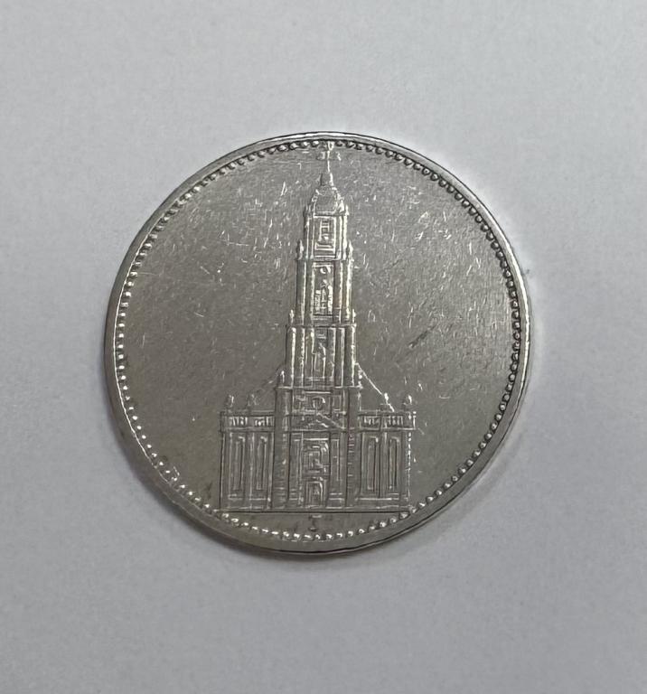 Германия 5 марок 1934 Кирха СЕРЕБРО