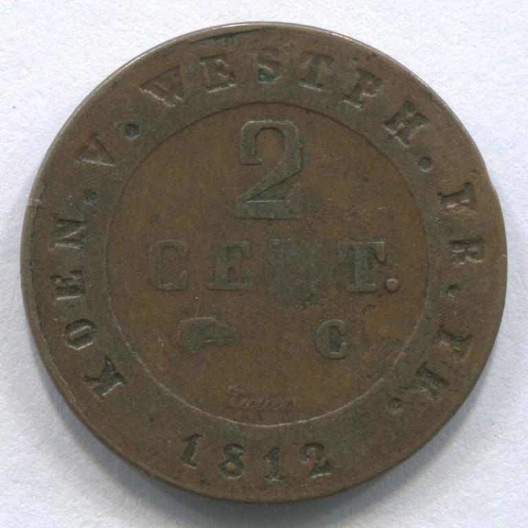 ГЕРМАНИЯ/ВЕСТФАЛИЯ 2 САНТИМА 1812 F