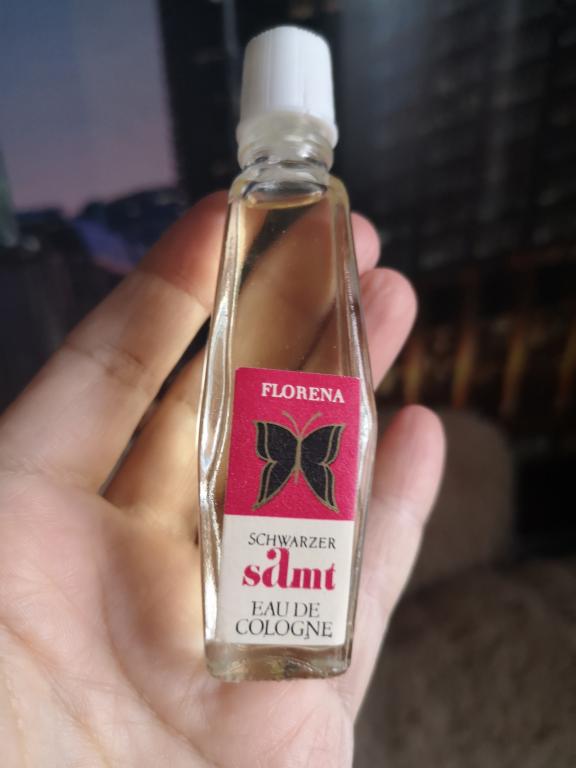 Florena Schwarzer Samt eau de cologne 80-е годы ГДР