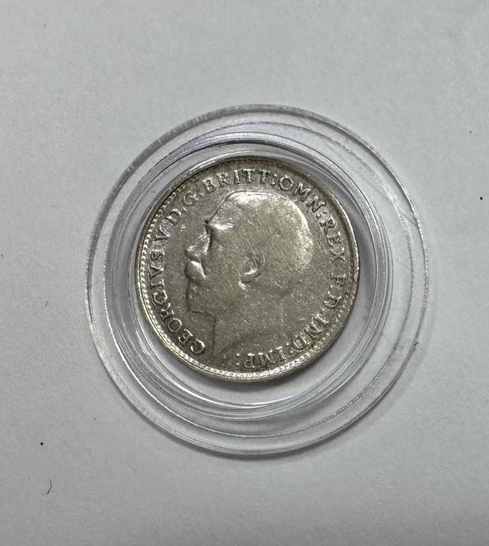 Великобритания 3 пенса 1918 СЕРЕБРО