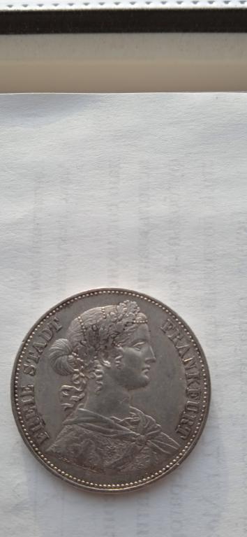 Германия 1 талер 1864 Франкфурт.