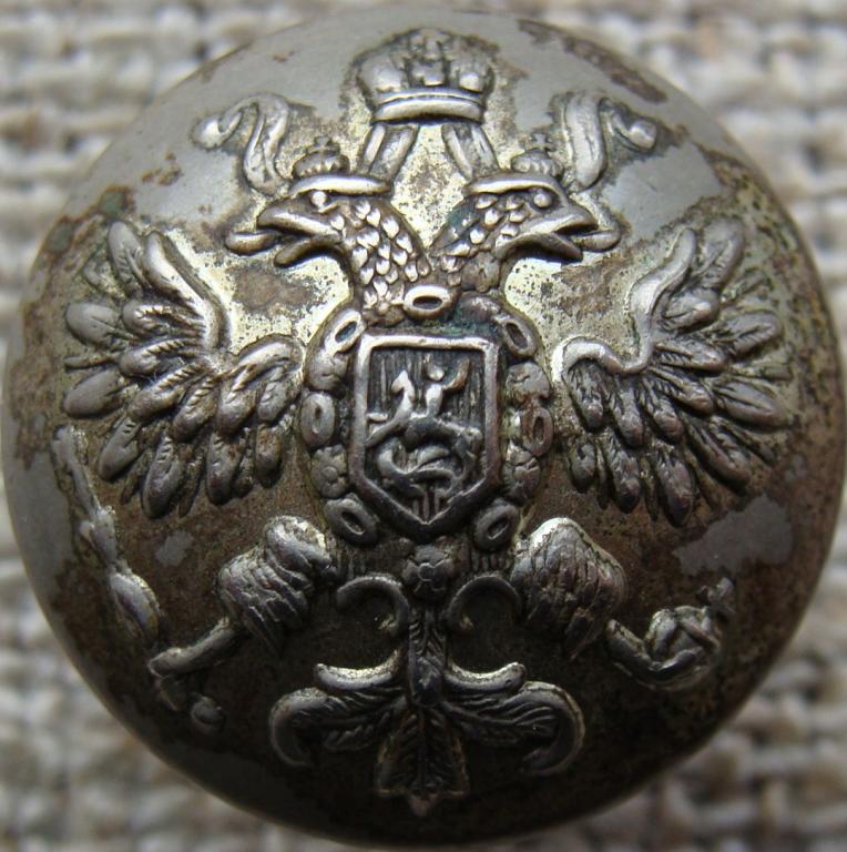 Пуговица РИА орел (ЗК. ОБЩ. ОФИЦЕРОВЪ МОС. ВОЕН. ОКРУГА / 1895) серебрение. РЕЖЕ !!!