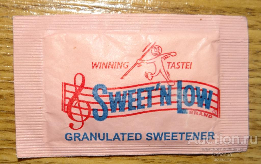 Пакетик с сахарным песком сахар в стиках Сахарозаменитель Sweet’n Low