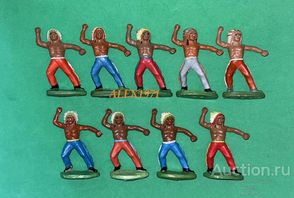 № 042 БИЗОНЬЕ СЕРДЦЕ, ИНДЕЙЦЫ, КОВБОИ, СОЛДАТИКИ, РЕЗИНОВЫЙ, ГДР, ВЕСТЕРН, ДИКИЙ ЗАПАД