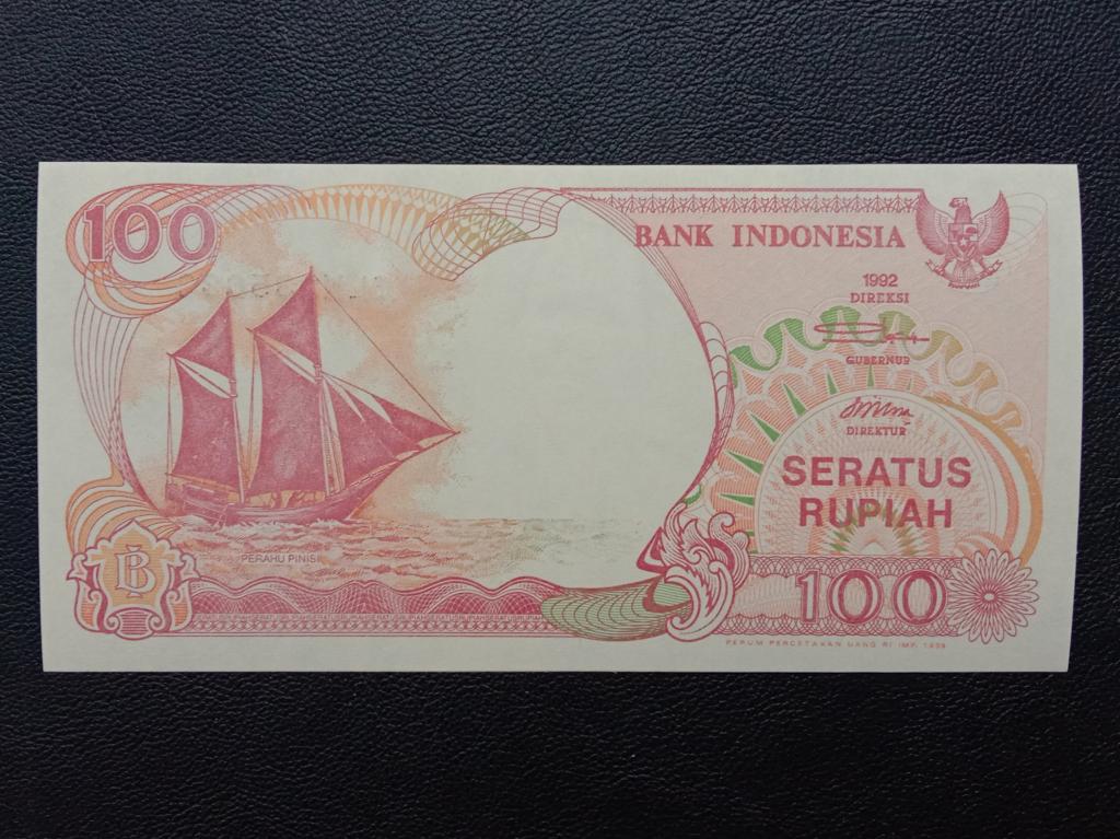 Индонезия 100 рупий 1992г.(1999г.)   UNC   Р.127g