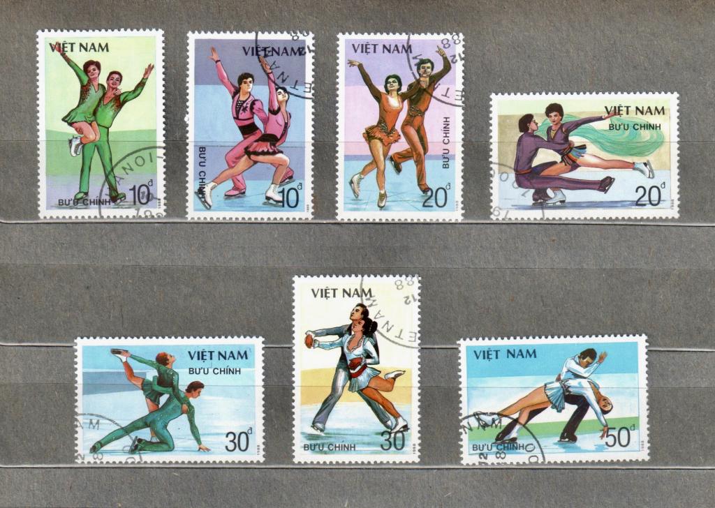 ВЬЕТНАМ 1989 год. MI № 2044-2050. Спорт Танцы на льду  СТО